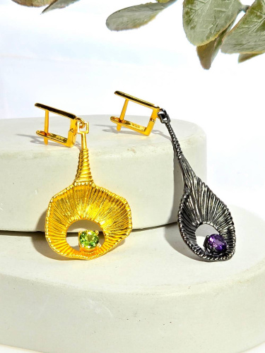 Серебряные серьги